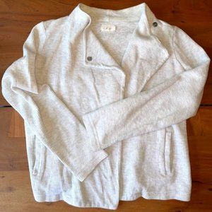 Lou & Grey marled light grey cardigan/ jacket